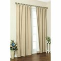 Commonwealth Home Fashions Thermalogic Insulated Solid Color Tab Top Curtain Pairs 72 in., Khaki 70292-153-758-72